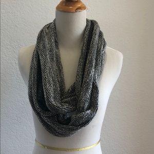 Nordstroms Infinity Black and White Scarf